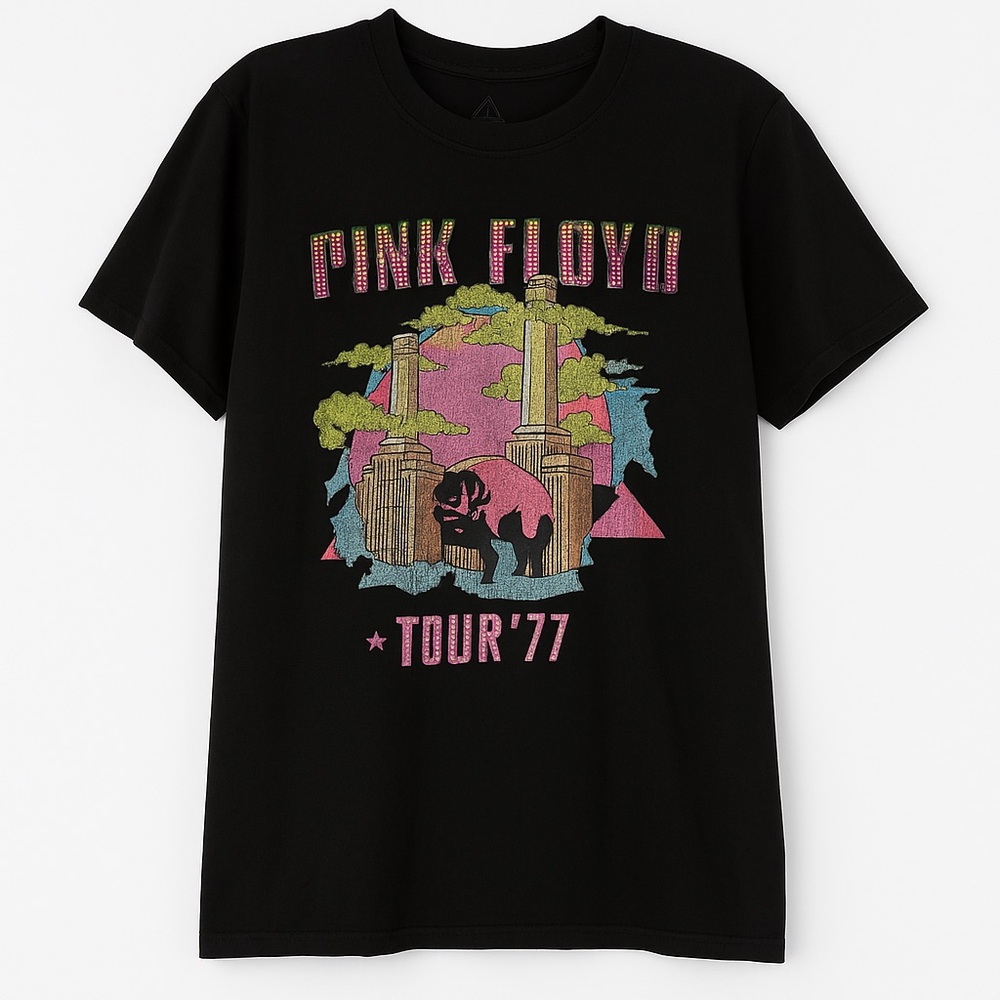Pink Floyd Tour '77 Black T-Shirt